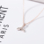 Mermaid tail necklace female clavicle chain 925 silver simple temperament big fish begonia necklace birthday gift sen