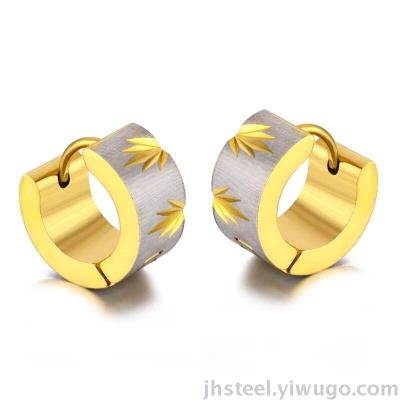 Men punk stainless steel earrings earrings earrings ring fashion earrings