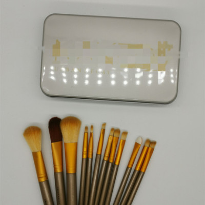 Cross-Border Hot 12 PCs Iron Box Makeup Brush Set Beauty Tools NK MA H Iron Box Makeup Brush Factory Direct Sales
