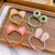 2020 new sugar water drill color cartoon ear clip south east gate web celebrity hairpin personality side clip