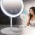 Slingifts Three-In-One Fan Led Lamp Desktop Sweat-Free Makeup Beauty Breeze Mirror Lighted Mirror With Fan 5X Mag