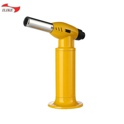 Butane Kitchen Flame Gun Cuisine Flamer Outdoor Windproof Barbecue Camping Point Lighter 085# Solid Color