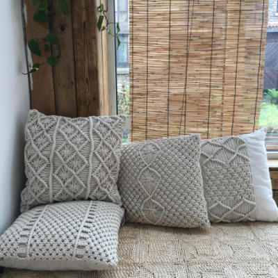 Cotton thread cotton cord hand-woven pillow ins boho style export pillow pillow cushion