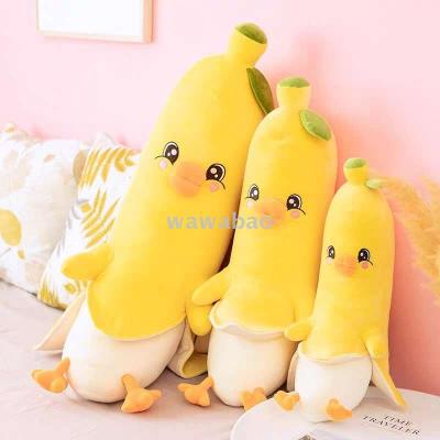 Plush toy super soft banana pillow doll strip doll