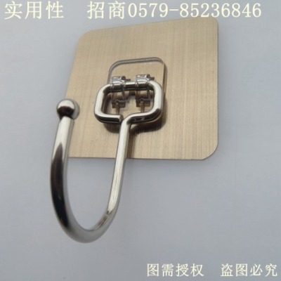 Manufacturers direct bright drawing grey hook stainless steel adhesive hook strong large hook foreign trade sources