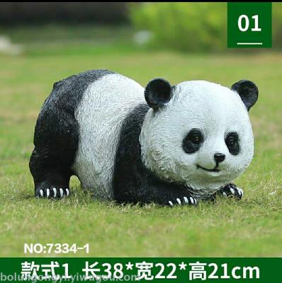 Panda garden resin handicrafts