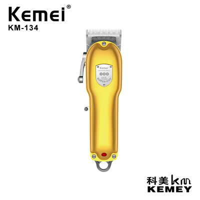 Cross-Border Factory Direct Sales Kemei KM-134 Metal Body Men's Professional Hair Scissors