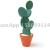 Slingifts Novelty 6-Piece-Coaster-Flower-Cactus-Shaped Drinks Coasters Cup Holder Eco-Friendly Mat