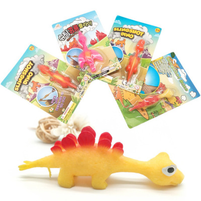 Creative Dinosaur Finger Flipping Decompression Toy TPR Soft Rubber Finger Slingshot Children's New Exotic Toys