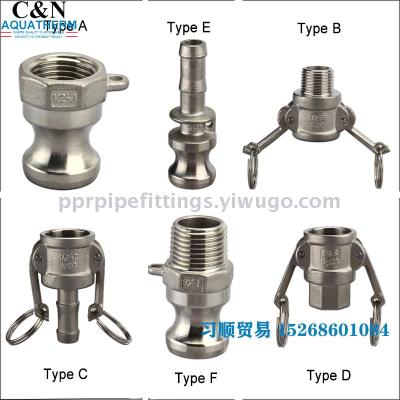 Heavy Weight Stainless Steel 304 316 Quick Coupling Connector Female Camlock DP Type DC Type F Type Manufacturer Direct 