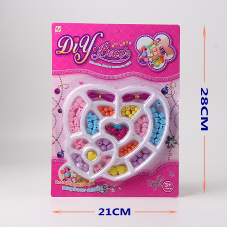 跨境专供 义乌小商品 外贸批发女孩玩具 DIY串珠F29326