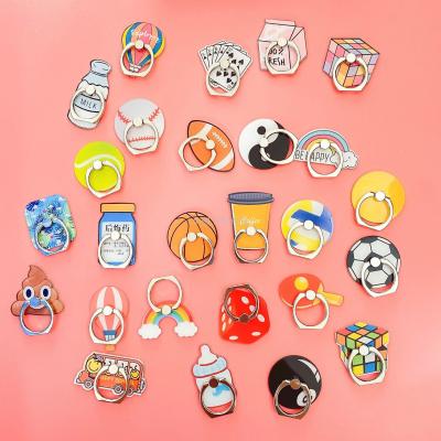 Acrylic mobile phone ring bracket manufacturers custom ring bracket ring buckle cartoon fruit promotional gifts