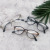 Products in Stock New Ultralight Tr Fashion Glasses Frame Retro Small Frame Optical Glasses Frame Men's and Women's Myopia Small Frame Leopard Print Plain Glasses