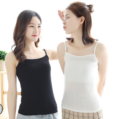 Halter top for women, short, solid-colored undershirt