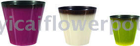 9181KS painted plastic flower pot