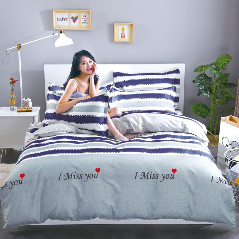 长绒棉四件套特价床上用品床单被套单双人地摊超市套件专供