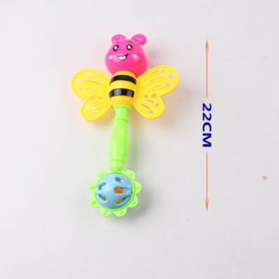 Yiwu commodity toy baby hand bell boys and girls educational toy bee butterfly bell