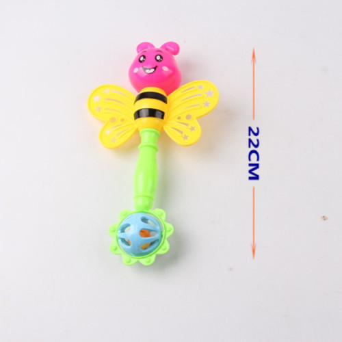 yiwu small commodity toy baby hand rattle boys and girls educational toy bee butterfly rattle