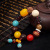 Car Decoration Beads Bodhi Seed Agate Beads Car Pendant Consecrated Protective Talisman Ornaments Creative Decorations Ornaments