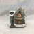Creative household european-style resin Christmas festival church pendant small house LED electric music small house pendant