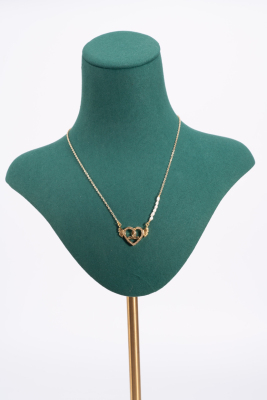 Ins necklace new Rose heart small wings Clever heart-shaped Clavicular chain web celebrity millet