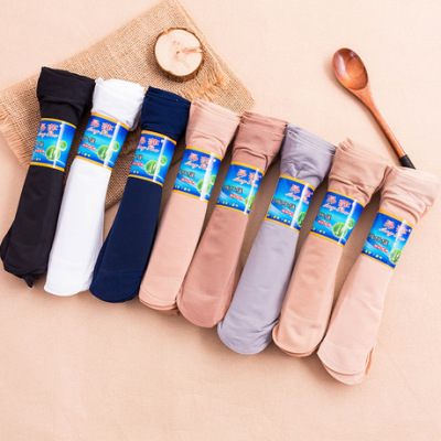 Spring and summer new men's silk stockings anti-hook silk men and women general thickened steel stockings wear short socks female manufacturers direct sales