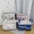 Thickened Fabric Storage Square Basket Compartment Classification Outside Pocket Storage Box