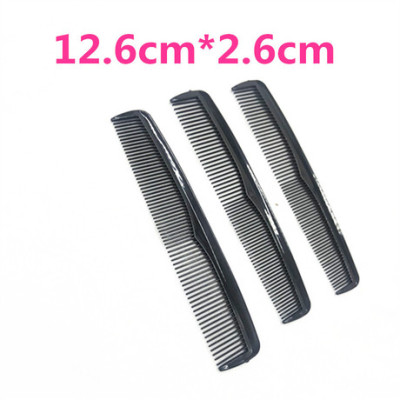 Small black comb anti-static hair comb style flat comb without handle half moon comb with gift