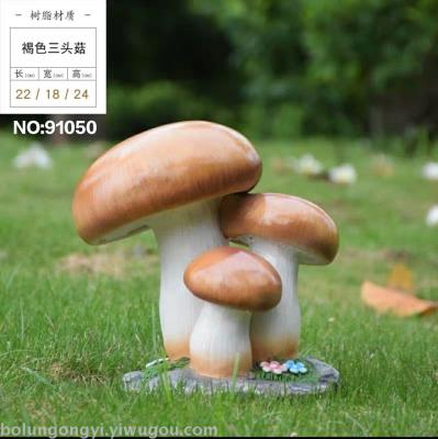 Mushroom resin crafts set pieces