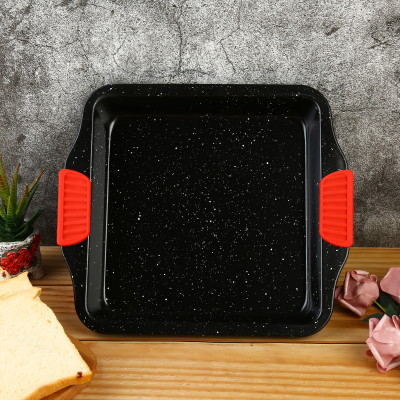 Wangfa Small Mixed Batch DIY Metal Thickening Non-Stick Square Plate Cake Mold Baking at Home Essential Factory Direct Sales