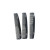 Small black comb anti-static hair comb style flat comb without handle half moon comb with gift