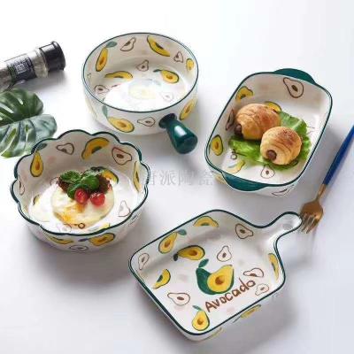 Pottery and bowl tableware noodle bowl gift set jingdezhen porcelain China tableware ceramics tableware