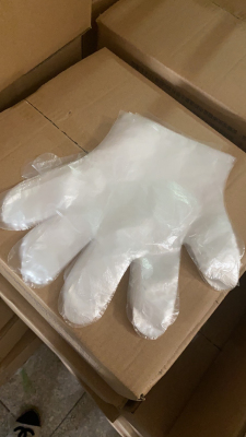 Disposable PE gloves film plastic gloves thickened