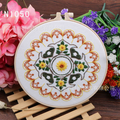 Handmade Creative DIY Embroidery Material Package Three-Dimensional European Embroidery Simple Line Pattern Kit Factory Direct Sales