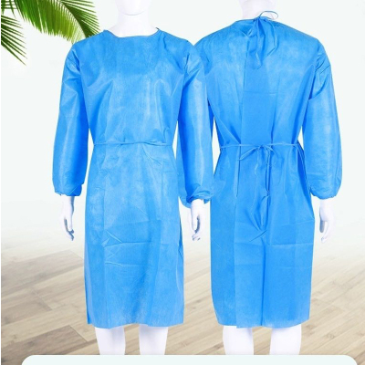 Disposable Dustproof Insulating Garment with Mask Breathable Pp + PE Thicken Non-Woven Fabric Manufacturer Real Pin Can Be Customized