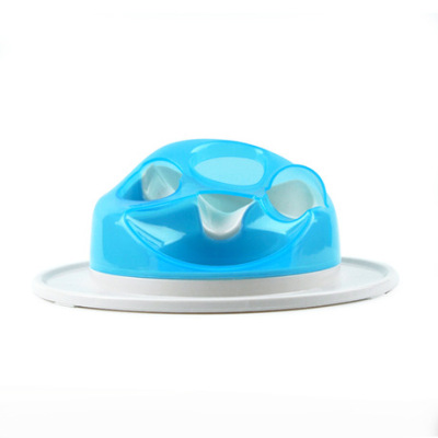 Pet slow food bowl leakage training puzzle cat toys bite - resistant puzzle dog fun treasure hunting bowl to eat bowl