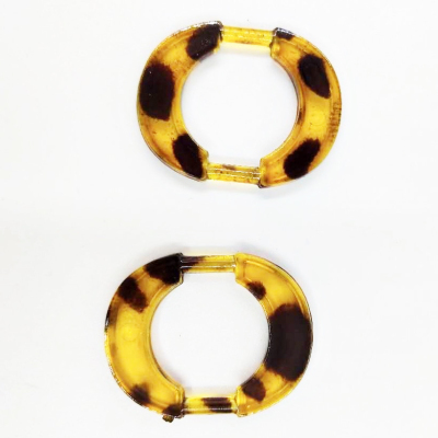 Cutting Cellulose Acetate Sheet Earrings Accessories Acrylic Oval Popular Clothes Accessories Amber Ornament Accessories