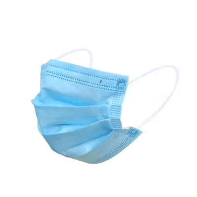 Blue for Children Disposable Mask with Meltblown Fabric Three-Layer Breathable Mask for Free Mask Ear Protection Anti-Spill Glue Cassette