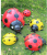 Simulation Seven-Star Beetle Ladybug Series Resin Crafts Outdoor Courtyard Decoration