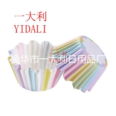 Factory Direct Sales New Coated Lace Cake Paper Tray Oil-Proof Waterproof and High Temperature Resistant Cake Cup Mold Baking