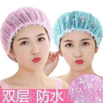 厂家直销 新款浴帽加厚防水浴帽时尚印花洗澡头套厂家