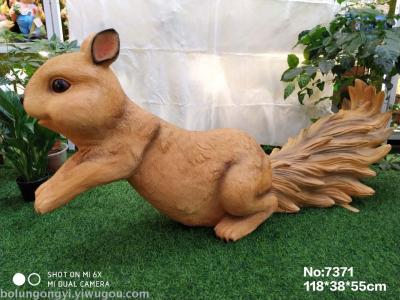Squirrel series garden resin FRP handicrafts