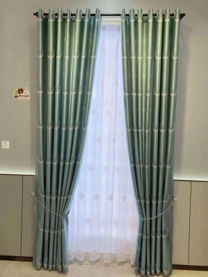 Curtain * European and American style living room bedroom shade cloth Curtain bo long home textile factory direct sales