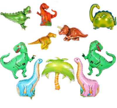 New Arrival Jurassic Dinosaur Aluminum Foil Balloon Celebration Party Baby Birthday Decoration Balloon