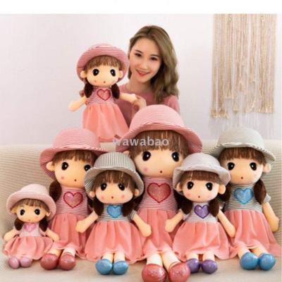 Stuffed toy fille doll sweetheart flower fairy doll little girl princess sleeping pillow birthday present