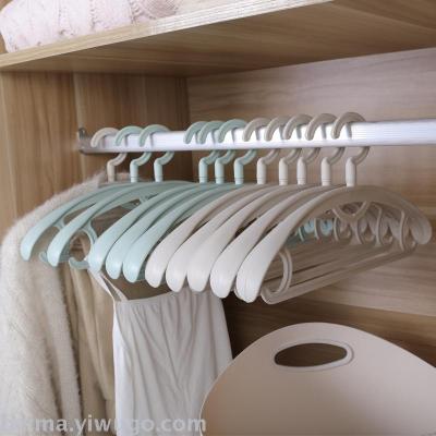 Household clothes rack broad-shouldered, traceless hanger hook, non-slip hanger, support and store plastic clothing rack