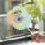 Laser Reflective Fan Cartoon Multiple Mixed Fan Crystal Handle Cartoon Fan Two Yuan Shop Hot Sale