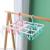 Multi-functional clothes hanger with multi-clip household windproof underwear baby socks clothing plastic folding cool clothes hanger