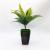 P08S painted plastic flowerpot with tall square flocking flowerpot
