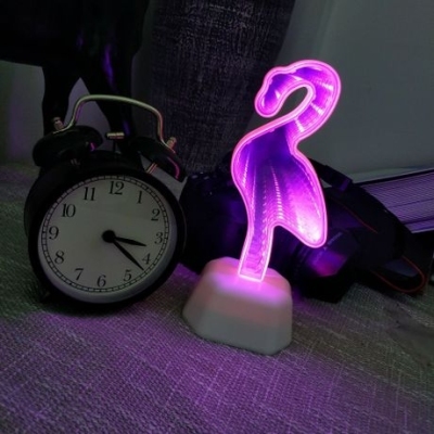 Flamingo 3D Double-Sided Tunnel Light LED Luminous Modeling Lamp Decorative Light Factory Direct Sales